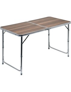 Foldable Camping Table Cattara Double - Brown