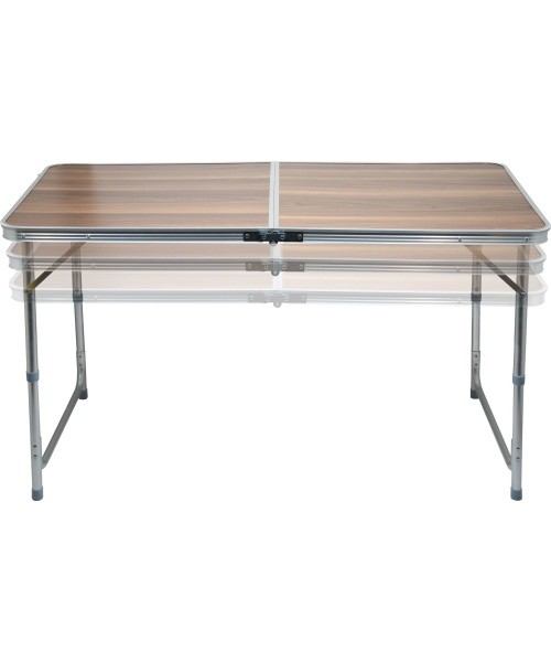 Foldable Camping Table Cattara Double - Brown