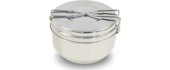 Pot Yate, 3 Parts, Stainless Steel