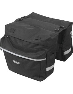 Jalgratta pakiraami kott FORCE Double 2x10l (must)