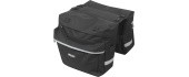 FORCE Double 2x10l bicycle carrier bag (black)