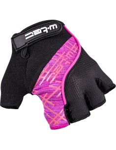 Cycling Gloves W-TEC Karolea - Black-Violet-Pink