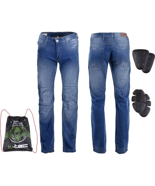 Men’s Moto Jeans W-TEC Shiquet - Dark blue