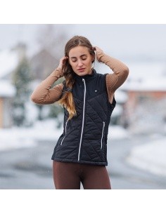 Naiste soojendusega vest inSPORTline WARMher - Must