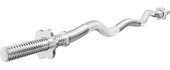 Curled Barbell Bar Marbo MW-G120L-EX-SR, 30mm, 120cm