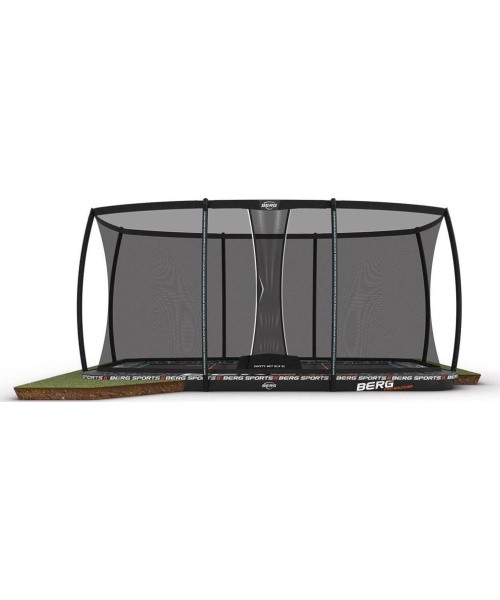 BERG SPORTS Ultim Pro Bouncer FlatGround 500 + Safety Net XL