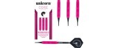 Noolemängu nooled Unicorn Core Plus Rubberized Brass Pink, 3 tk