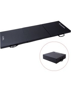 Folding Gymnastics Mat inSPORTline Trifold 195 x 90 x 5 cm - Black
