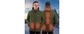 Meeste soojendusega jope W-TEC HEATborg - Khaki