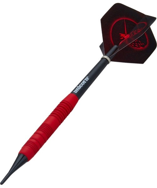 Darts Unicorn Core Plus Rubberized Brass Red – 3-Pack
