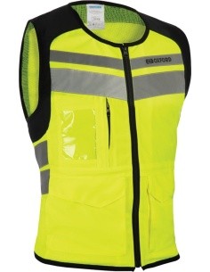Reflective Vest Oxford Utility Bright Top - Fluo Yellow/Reflective Grey/Black
