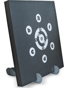 Vibulaskmise märklaud Yate Set Start 04, 80x80x7 cm, PP HD alusega