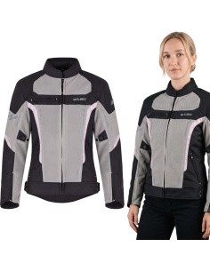 Naiste suvine mootorrattajope W-TEC Mirelia - Must-hall-roosa