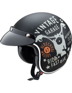 Mootorratta kiiver W-TEC Café Racer - Vintage Garage