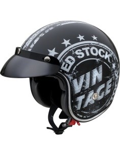 Mootorratta kiiver W-TEC Café Racer - Vintage Stock