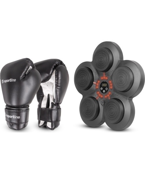 Wall-Mounted Electronic Punching Target inSPORTline Smartpunch + Boxing Gloves inSPORTline Metrojack