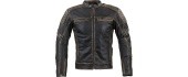 Leather Motorcycle Jacket W-TEC Mungelli - Vintage Brown