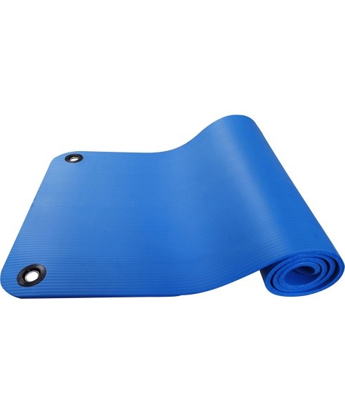 NBR Fitness Mat with Two Holes for Hanging Yate, 183×61×1cm, Blue 