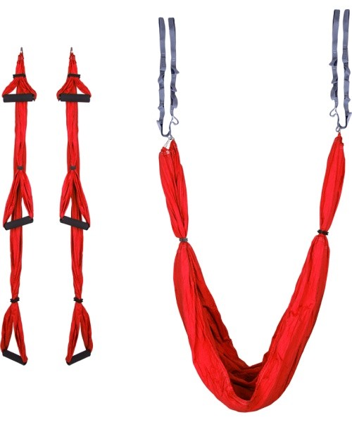 Aerial Aero Yoga Hammock inSPORTline Hemmok Red with Mounts and Straps