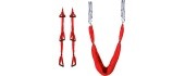 Aerial Aero Yoga Hammock inSPORTline Hemmok Red with Mounts and Straps
