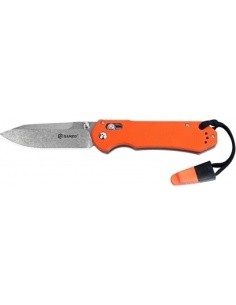 Ganzo G7452-OR-WS folding knife with whistle