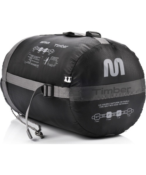 Meteor sleeping bag timber cotton - Black