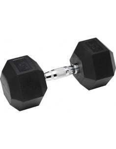 Kummiga kaetud kuusnurkne hantel Bauer Fitness - 35 kg