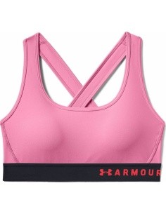 Naiste spordirinnahoidja Under Armour Mid Crossback - Lipstick