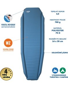 Self-inflating Mat Yate X-Tube 3.8 0 - Blue/Grey