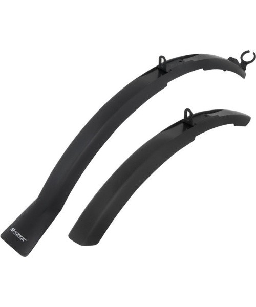 Mudguard set FORCE 24-28" (plastic, black)