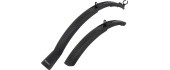 Mudguard set FORCE 24-28" (plastic, black)