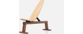 Weight Bench NOHrD Walnut Genuine Leather, Natural