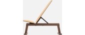 Weight Bench NOHrD Walnut Genuine Leather, Natural