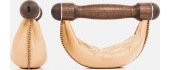 SwingBells pähklipuidust hantlite komplekt, naturaalne - 8 kg