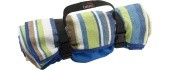 Pikniku tekk Cattara Spring sinine triibuline 150x150 cm