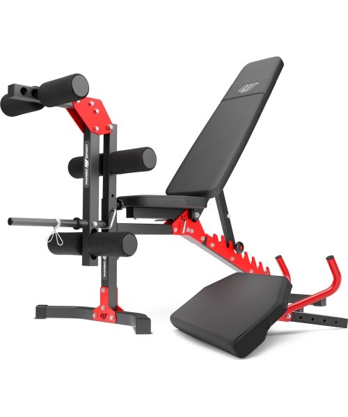Set MH1 | adjustable bench + leg press + prayer bar (slide-in) - Marbo Sport