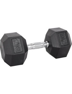 Kuusnurkne hantel inSPORTline Hexsteel 20 kg
