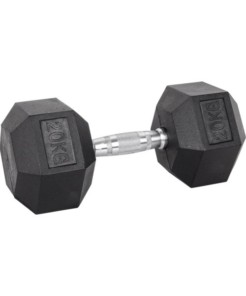 Hex Dumbbell inSPORTline Hexsteel 20 kg