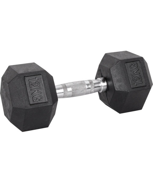 Kuusnurkne hantel inSPORTline HEX 12 kg