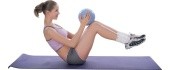 Võimlemispall inSPORTline Aerobic Ball 25 cm - Beež