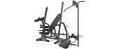 Set MS36_2.0 | Double-sided adjustable training bench + gantry stands + prayer bar + press + lift - Marbo Sport