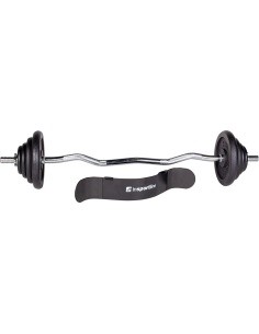 Raskustega kangikomplekt inSPORTline Castblack 120 cm/30 mm 45 kg