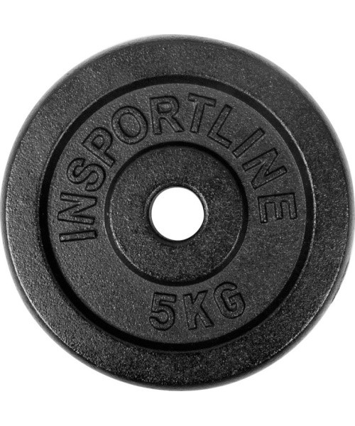 Plate-Loaded Barbell Set inSPORTline Castblack 120 cm/30 mm 45 kg