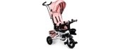 Kolmerattaline jalgratas ECOTOYS Pink Delux varjuga, pöörlev 360°