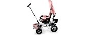 Kolmerattaline jalgratas ECOTOYS Pink Delux varjuga, pöörlev 360°