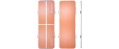 Inflatable Exercise Mat inSPORTline Airstunt 300 x 100 x 10 cm Mocha Mousse w/ Electric Pump