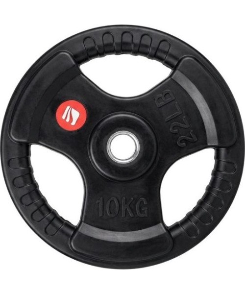 Rubber-Coated Weight Plate inSPORTline Graton 10 kg 30 mm