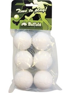 Valged lauajalgpalli pallid Buffalo 36 mm, 6 tk