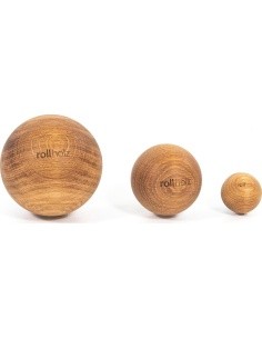 rollholz Kugel Set Eiche