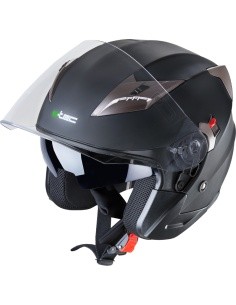 Mootorratta kiiver W-TEC YM-627 - Matt must-pronks
